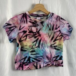 More Than Magic Tie-Dye Short Sleeve Swim Top Size XL 14/16